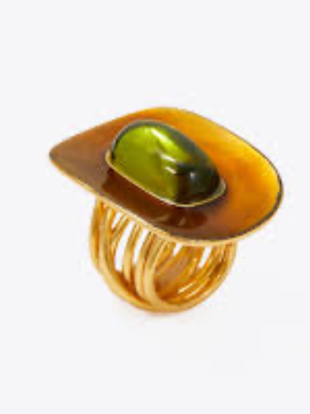 Tory Burch Glass Ring Size 6